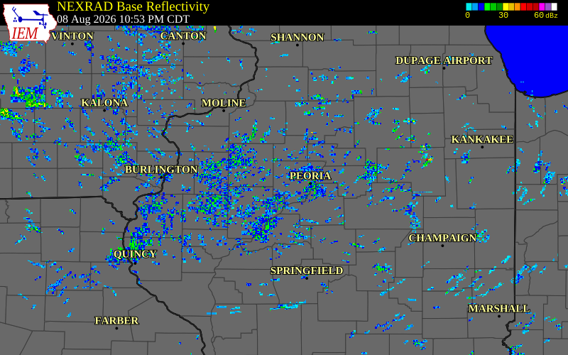 Radar snapshot during the Aug 8, 2026 tornado event near 2 S Brimfield, Peoria County, Illinois, with NWS warning polygons