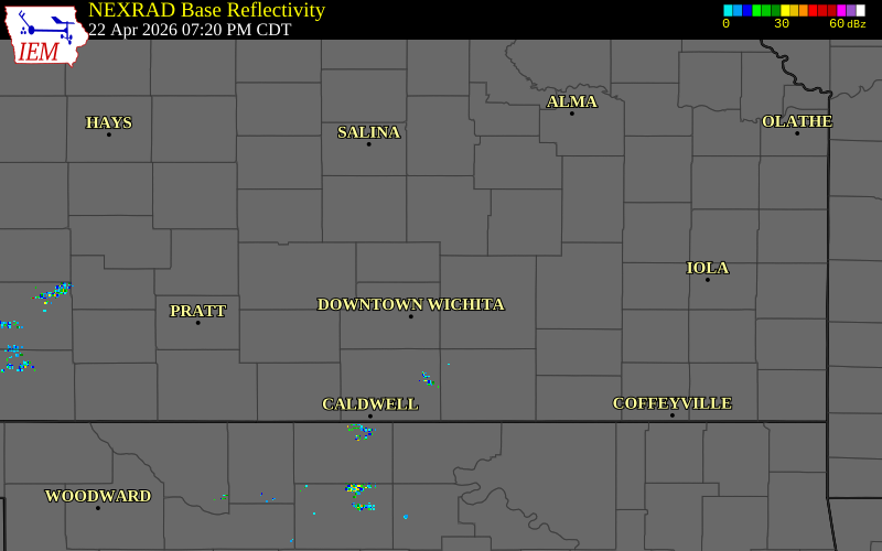 Radar snapshot during the Sep 14, 2025 tornado event near 3 NE El Dorado, Butler County, Kansas, with NWS warning polygons