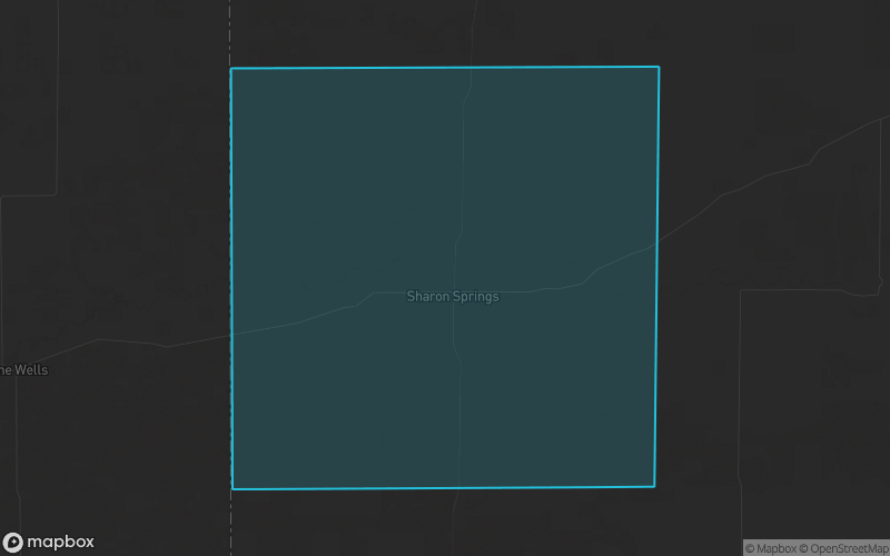 Map of Wallace County, Kansas showing the county boundary and surrounding cities