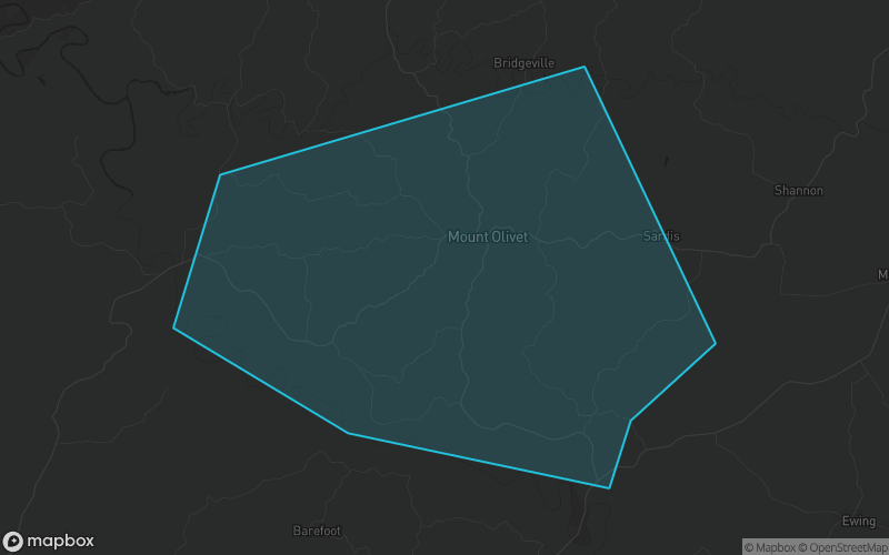 Map of Robertson County, Kentucky showing the county boundary and surrounding cities