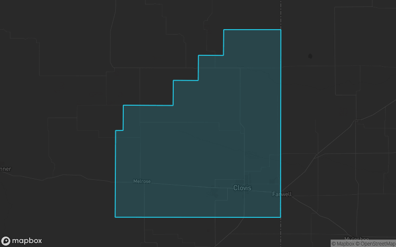 Map of Curry County, New Mexico showing the county boundary and surrounding cities