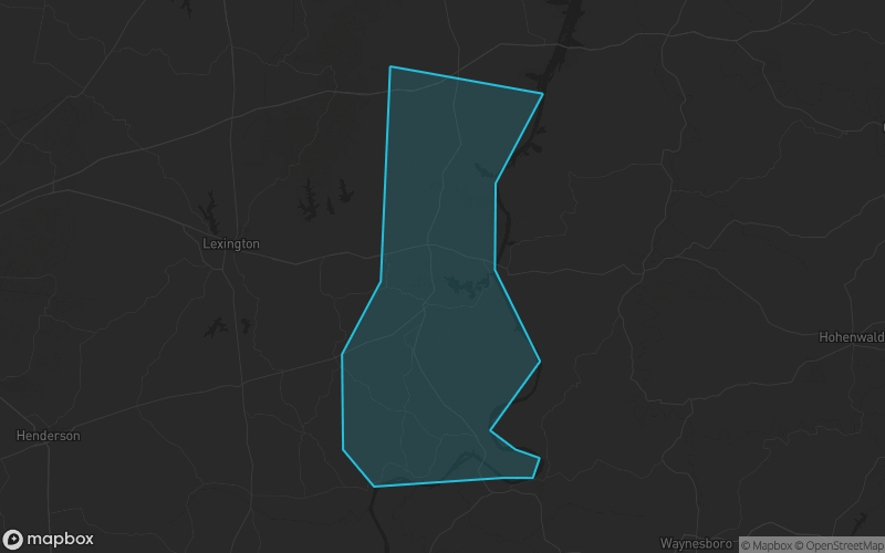 Map of Decatur County, Tennessee showing the county boundary and surrounding cities